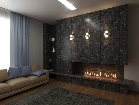 Автоматический биокамин Lux Fire Smart Flame 1700 RC Inox