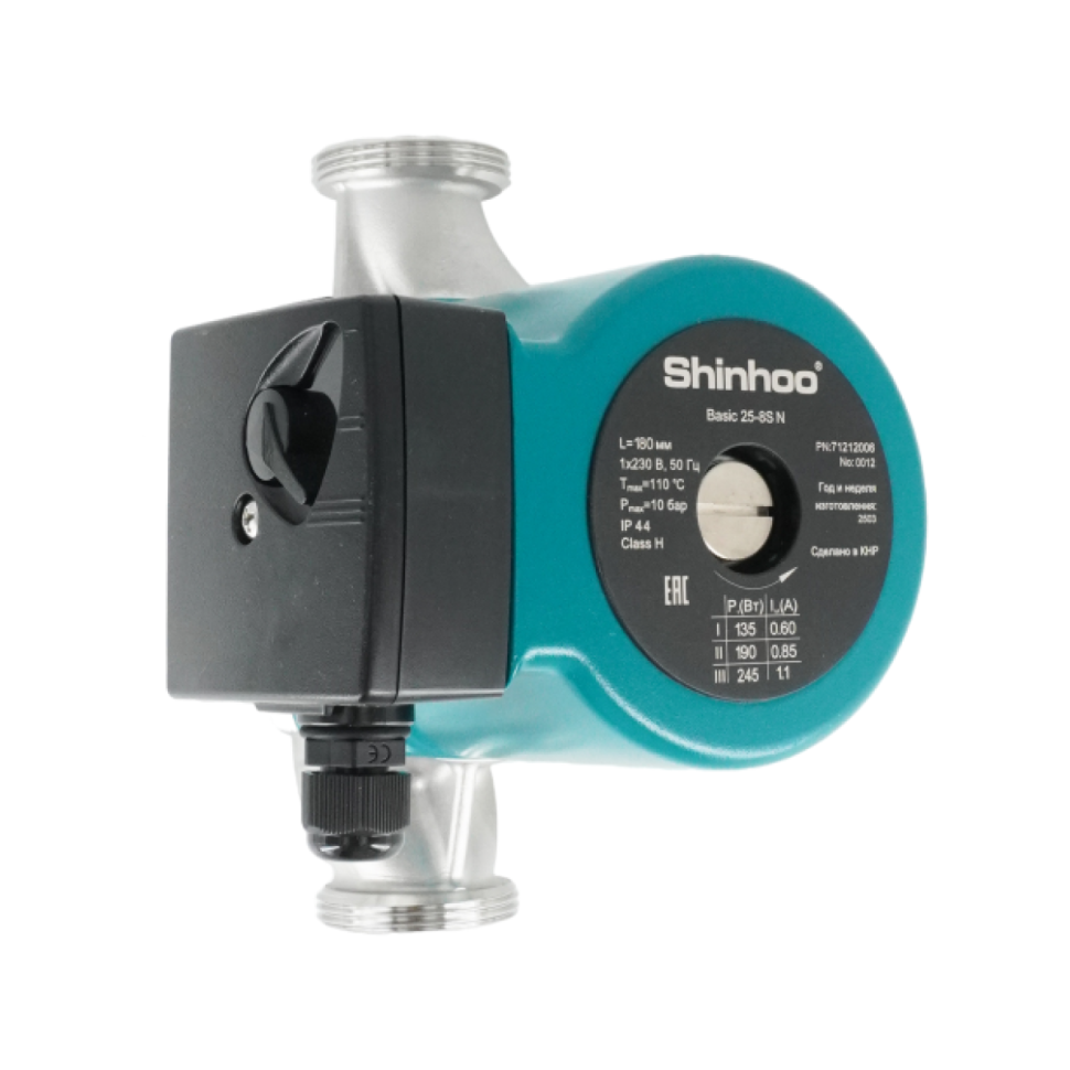 Циркуляционный насос Shinhoo Basic 25-8S N 180