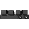 Стальной трубчатый радиатор Stout Tube QV40-1750-4 R RAL1T103S9005 черный матовый муар