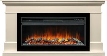 Каминокомплект Royal Flame California с очагом Vision 42 LOG LED слоновая кость (Высота 860)