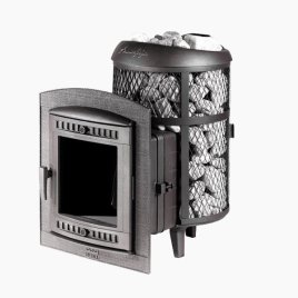 Печь банная PROMetall Атмосфера L комбинированная сетка-ламель Змеевик наборный