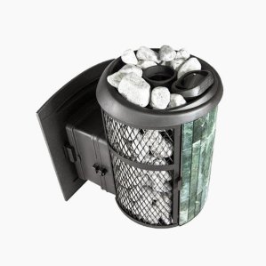 Печь банная PROMetall Атмосфера L комбинированная сетка-ламель Змеевик наборный