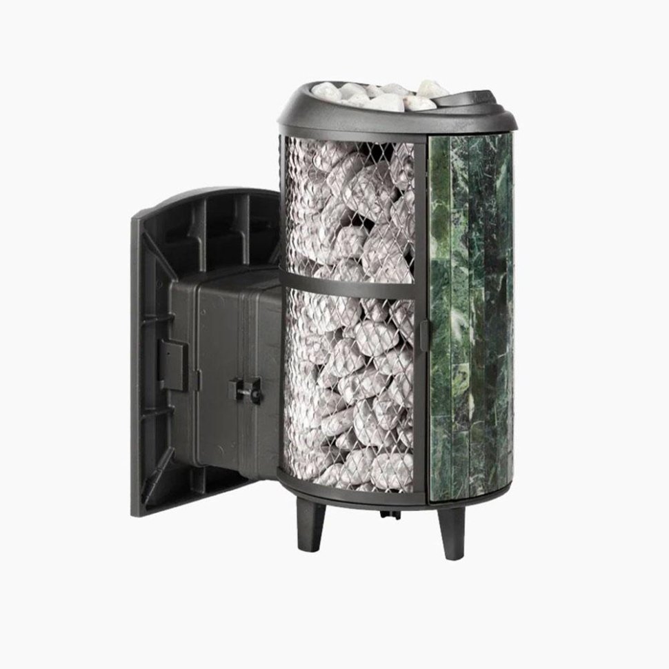 Печь банная PROMetall Атмосфера L комбинированная сетка-ламель Змеевик наборный