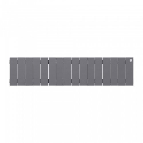 Биметаллический радиатор отопления Royal Thermo PianoForte 200 16 секций Silver Satin — фото 2