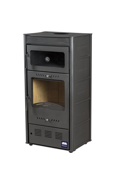 Изображение товара Печь-камин Hosseven Rose Oven Burgundy с духовкой и варочной панелью по выгодной цене