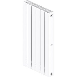 Биметаллический радиатор отопления Rifar Supremo 800 боковое подключение 5 секций белый RAL 9016