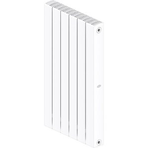 Биметаллический радиатор отопления Rifar Supremo 800 боковое подключение 5 секций белый RAL 9016