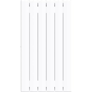 Биметаллический радиатор отопления Rifar Supremo 800 боковое подключение 5 секций белый RAL 9016