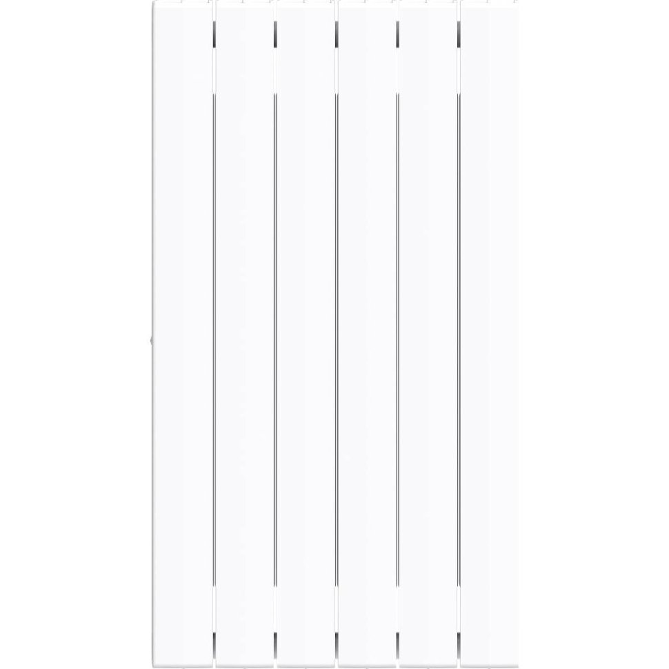 Биметаллический радиатор отопления Rifar Supremo 800 боковое подключение 5 секций белый RAL 9016