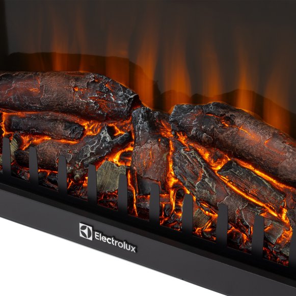 Каминокомплект Firelight Bricks 30 с очагом Electrolux EFP/P-3020LS N камень белый/белая эмаль