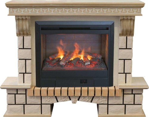 Каминокомплект RealFlame Stone new 26/HL WTG с очагом 3D Helios Каминокомплект RealFlame Stone new 26/HL WTG с очагом 3D Helios