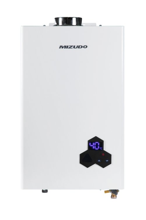 Проточный газовый водонагреватель Mizudo ВПГ 4-12 Т Perl Ultra труба в комплекте — фото 1