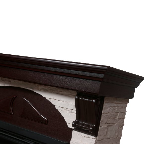 Каминокомплект Firelight Torre 25U с очагом Electrolux EFP/P-2520LS сланец белый/шпон темный дуб