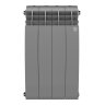 Биметаллический радиатор отопления Royal Thermo BiLiner B 500 4 секции Silver Satin