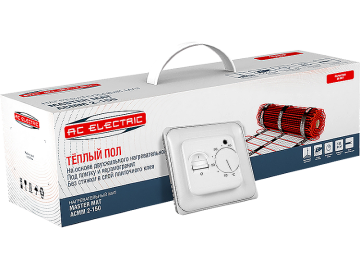 Комплект теплого пола AC Electric ACMM 2-150-12 с терморегулятором