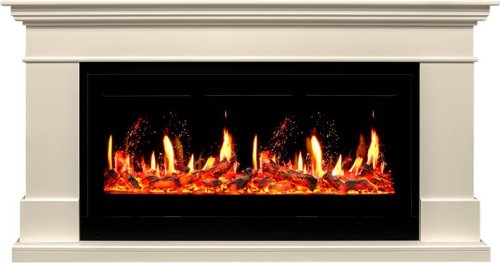 Каминокомплект Royal Flame California с очагом 5D V-ART 40 слоновая кость (Высота 860) — фото 1
