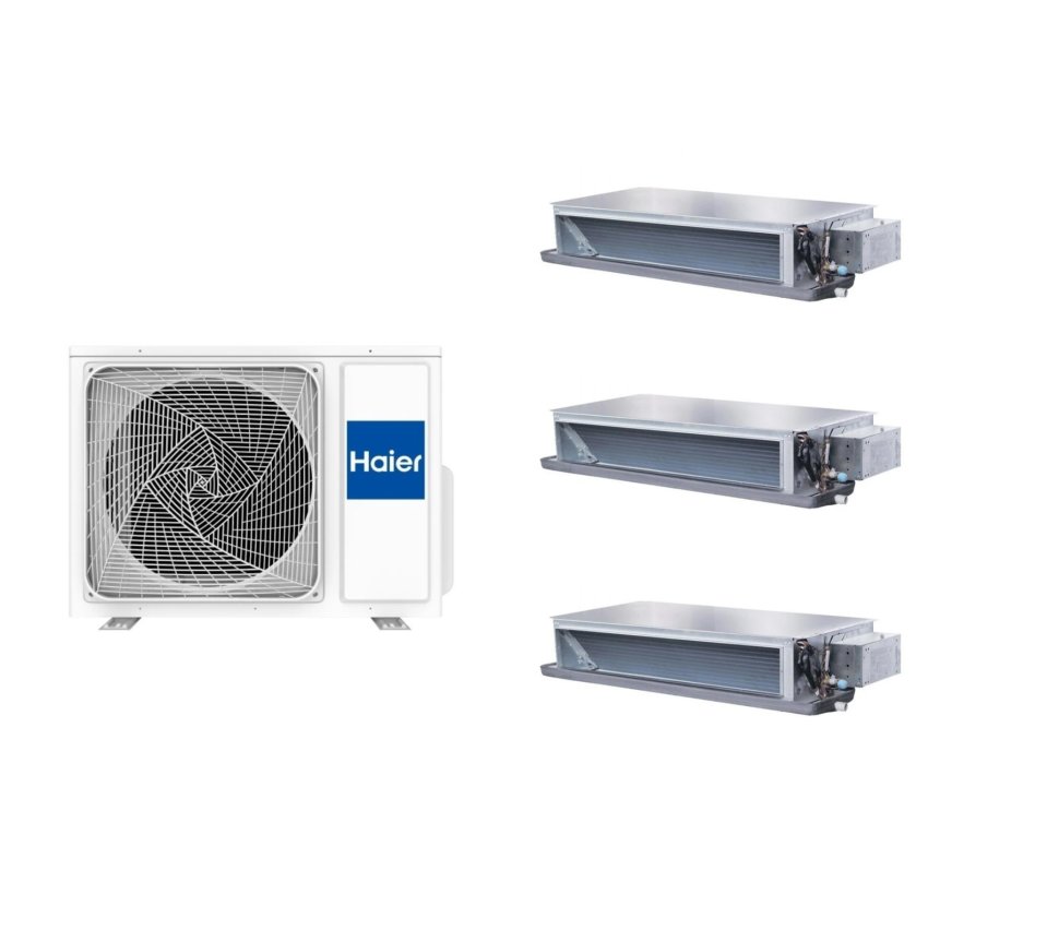 Мульти сплит-система на 3 комнаты 35+35+35 м2 Haier 3х AD35S2SS1FA/1U105S2SS2FA Maxi Split — фото 1