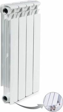 Биметаллический радиатор отопления RIFAR BASE VENTIL L 500 x4