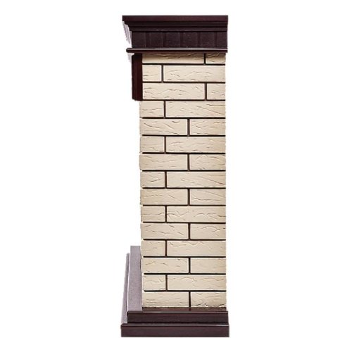 Каминокомплект Firelight Bricks 25 с очагом Electrolux EFP/P-2520LS N камень бежевый/шпон темный дуб — фото 3