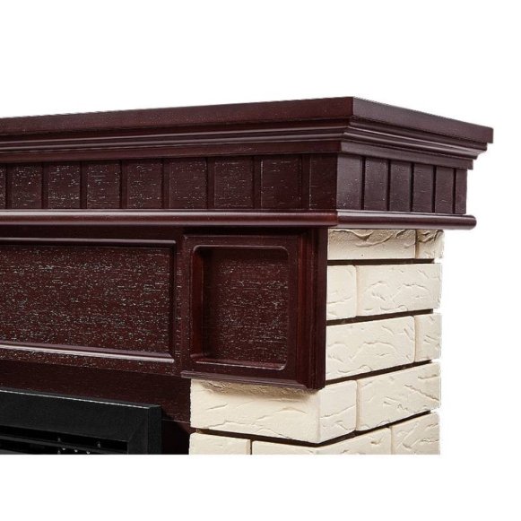 Каминокомплект Firelight Bricks 25 с очагом Electrolux EFP/P-2520LS N камень бежевый/шпон темный дуб