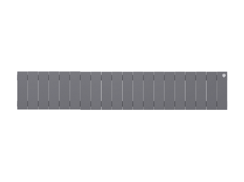 Биметаллический радиатор отопления Royal Thermo PianoForte 200 20 секций Silver Satin — фото 2
