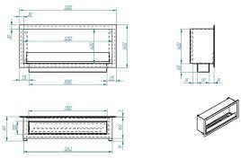 Биокамин Zefire Flagman 1300 Long