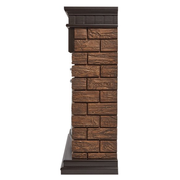 Изображение товара Каминокомплект Firelight Bricks 25 с очагом Electrolux EFP/P-2520LS камень коричневый/шпон темный дуб