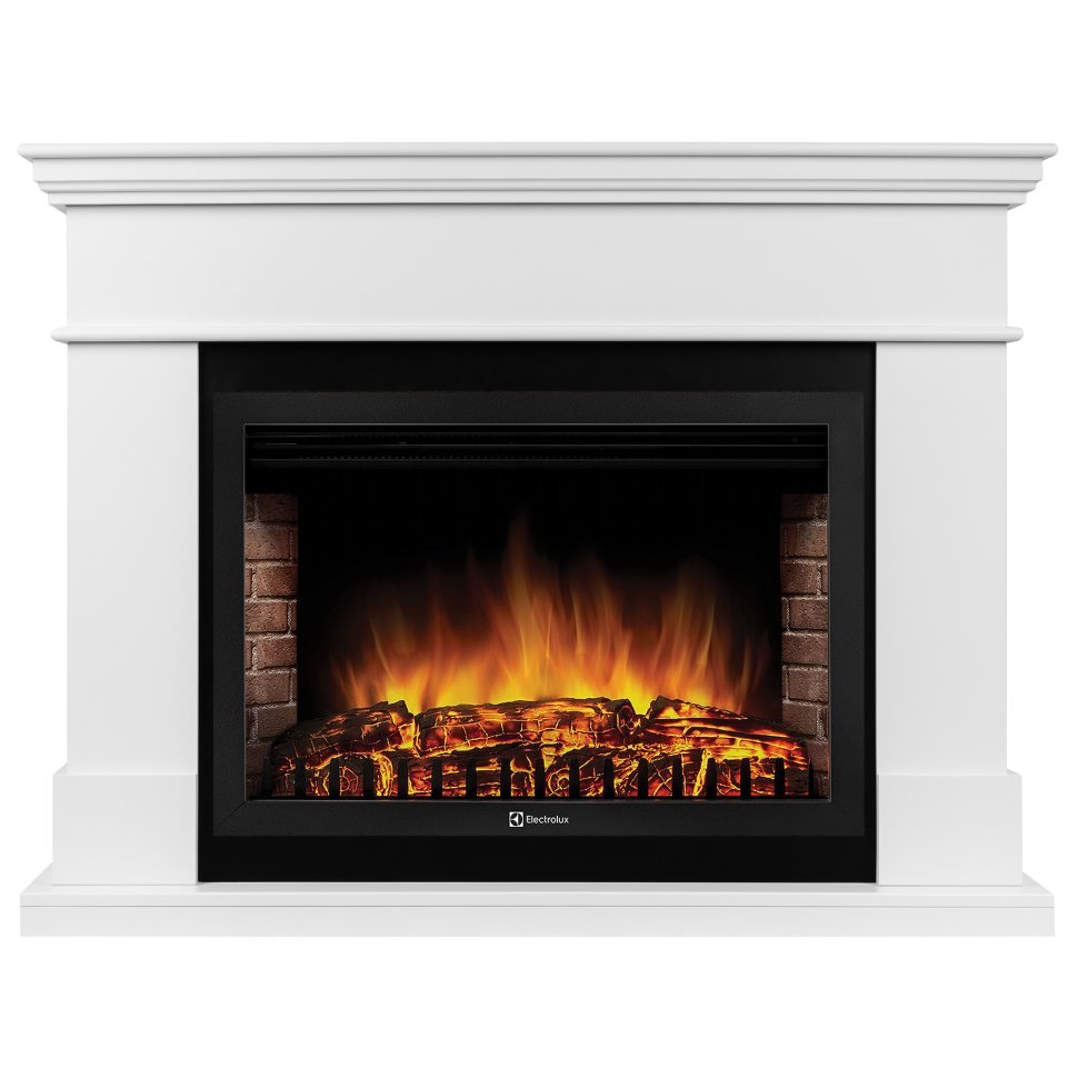Каминокомплект Firelight California 30 с очагом Electrolux EFP/P-3020LS белый — фото 1