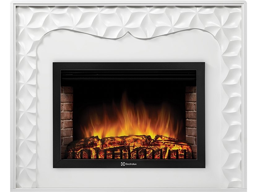Каминокомплект Firelight Vivo 30 с очагом Electrolux EFP/P-3020LS белый — фото 1