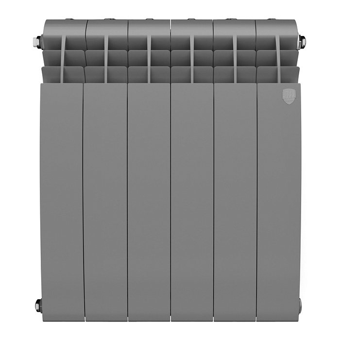 Биметаллический радиатор отопления Royal Thermo BiLiner B 500 6 секций Silver Satin