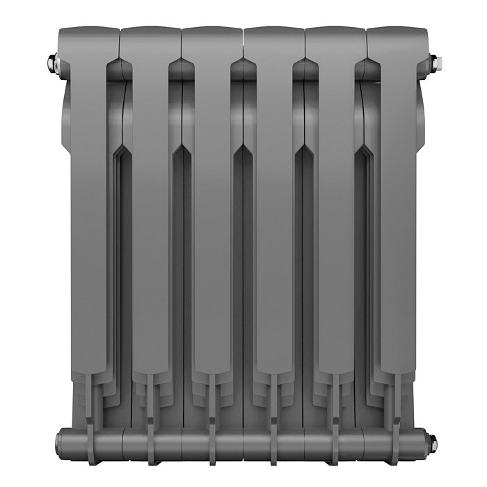 Биметаллический радиатор отопления Royal Thermo BiLiner B 500 6 секций Silver Satin