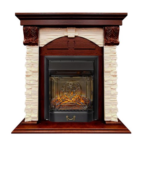 Каминокомплект Royal Flame Dublin (Разборный) с очагом Majestic FX M Black RC орех каньон/сланец
