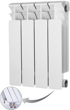 Биметаллический радиатор отопления RIFAR BASE VENTIL R 350 x4