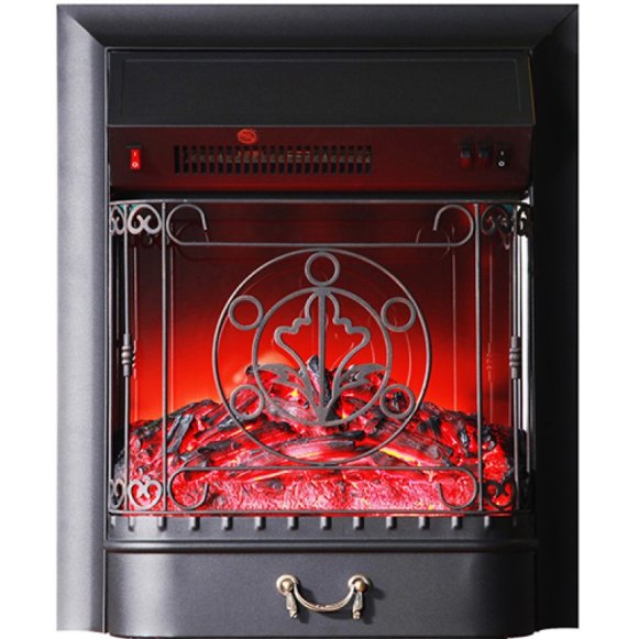 Каминокомплект Interflame Берта Люкс с очагом Majestic FX M Black темный дуб