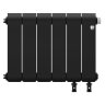 Биметаллический радиатор отопления Royal Thermo Infinity 300 Noir Sable VR80 6 секций