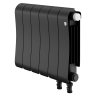 Биметаллический радиатор отопления Royal Thermo Infinity 300 Noir Sable VR80 6 секций