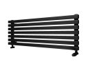 Стальной трубчатый радиатор КЗТО Quadrum 60 H 1250-6 R черный матовый муар