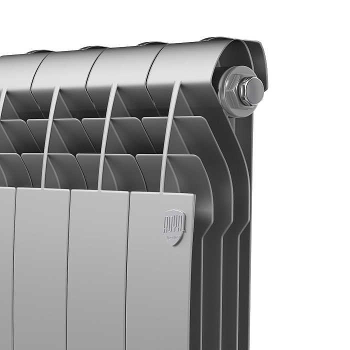Биметаллический радиатор отопления Royal Thermo BiLiner B 500 8 секций Silver Satin