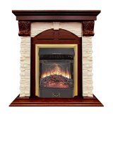 Каминокомплект Royal Flame Dublin (Разборный) с очагом Majestic FX M Brass орех каньон/сланец