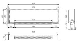 Биокамин Zefire Flagman 1600