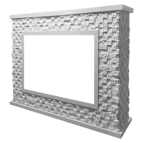 Изображение товара Портал Firelight Quadro 25 с камнем песчаник белый