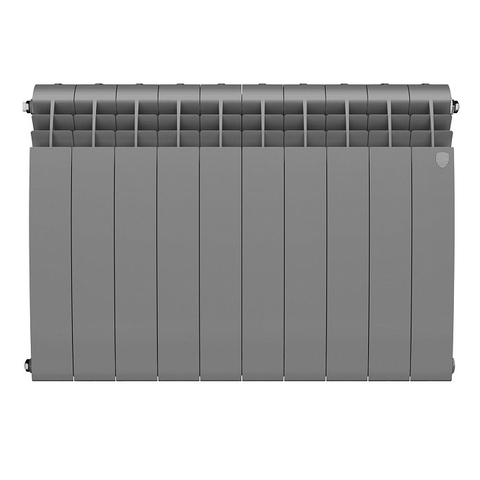 Биметаллический радиатор отопления Royal Thermo BiLiner B 500 10 секций Silver Satin