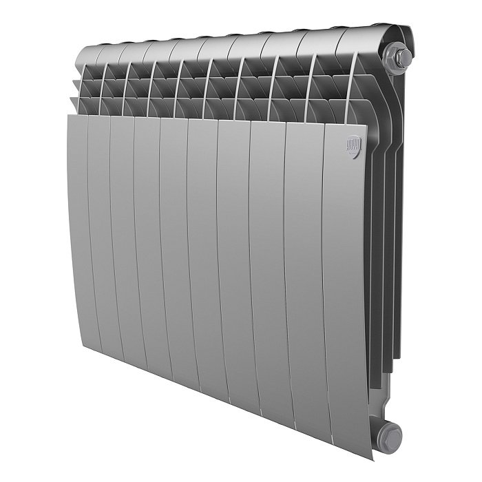 Биметаллический радиатор отопления Royal Thermo BiLiner B 500 10 секций Silver Satin