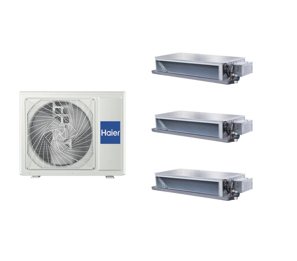 Мульти сплит-система на 3 комнаты 35+35+35 м2 Haier 3х AD35S2SS1FA/1U105S2SS1FB Maxi Split — фото 1