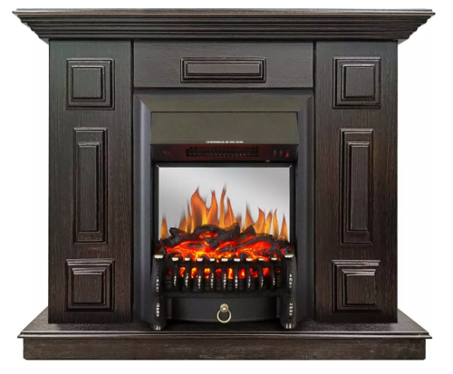 Каминокомплект Хорошие Камины Юпитер с очагом Royal Flame Fobos FX M Black венге — фото 1