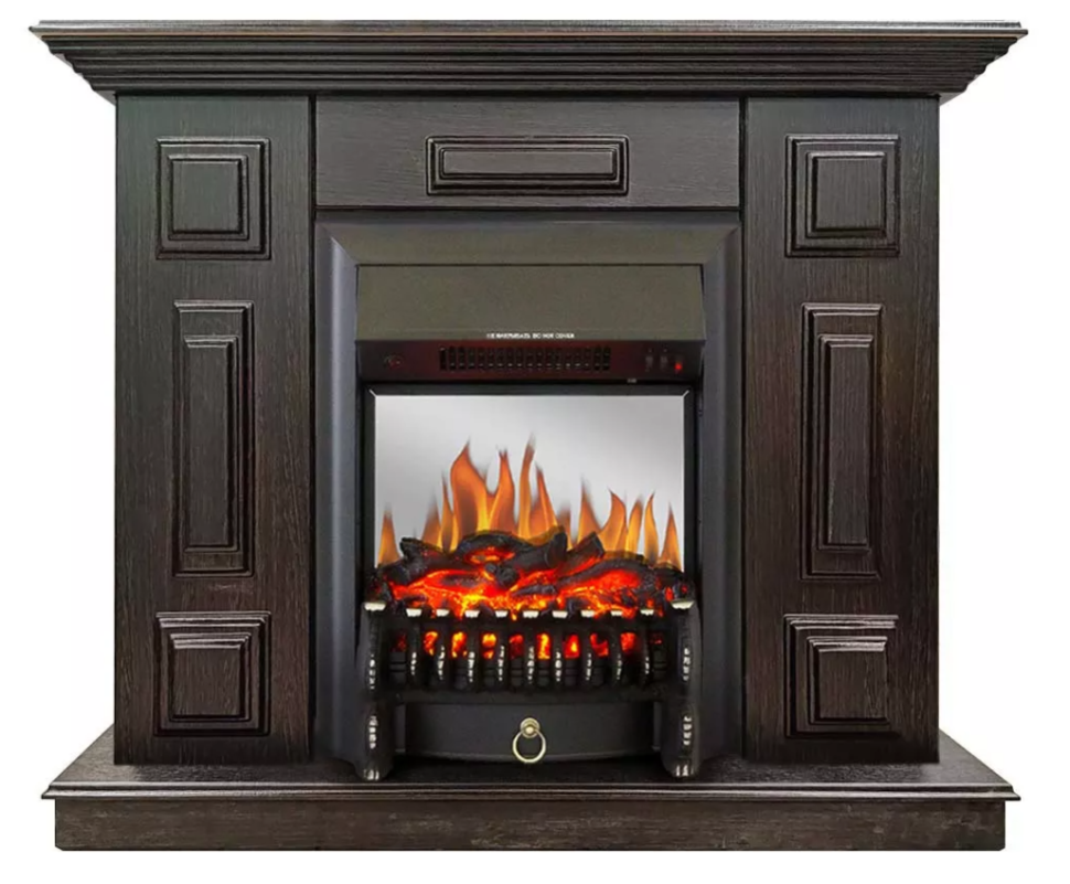 Каминокомплект Хорошие Камины Юпитер с очагом Royal Flame Fobos FX M Black венге — фото 1