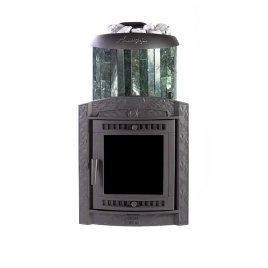 Печь банная PROMetall Атмосфера XL в ламелях Змеевик наборный рисунок