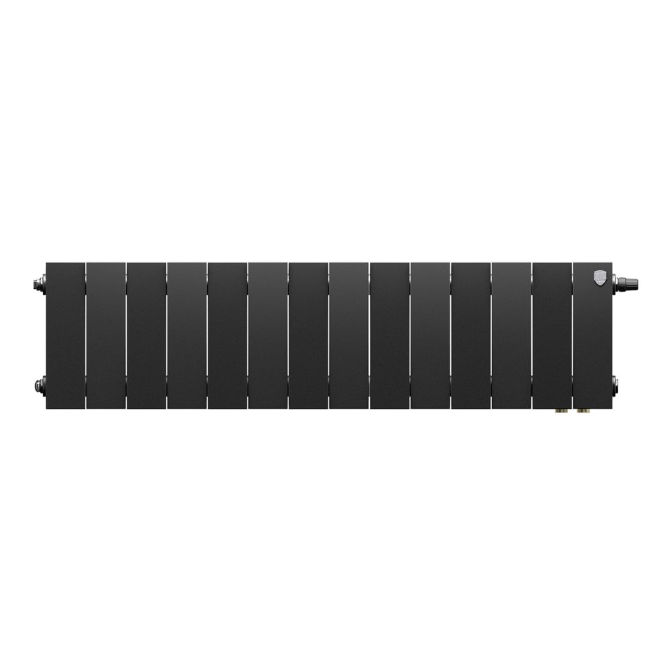 Биметаллический радиатор отопления Royal Thermo PianoForte 200 VDR80 Noir Sable 14 секций — фото 2