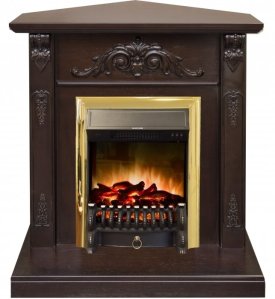 Изображение товара Каминокомплект RealFlame Anita corner STD/EUG AO с очагом Fobos Lux Brass S