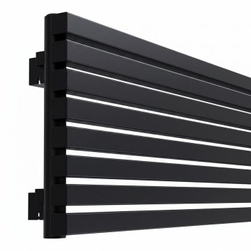 Стальной трубчатый радиатор КЗТО Quadrum 30 Н 1 1000-10 R черный матовый муар